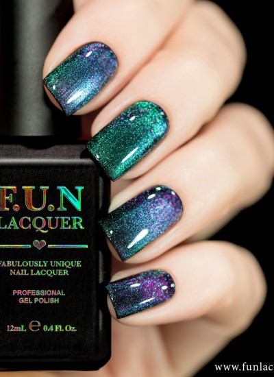F.U.N Lacquer - 2021 Christmas Collection - Multichrome Magnetic Gel Polish- Believe