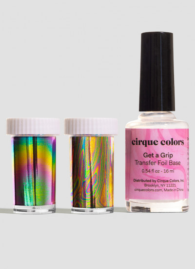 Cirque Colors -Falling In Lust Collection - Oil Slick Nail Art Transfer Foil Set