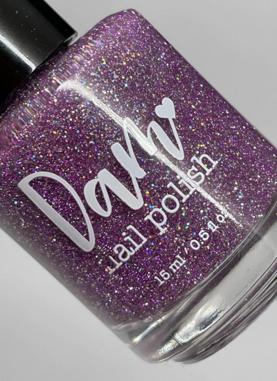 Dam Polish - Royal Flush - Purple Reflective Glitter Nail Polish