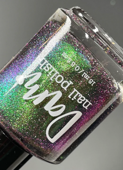 Dam Polish - Snake - Green Reflective Nail Polish