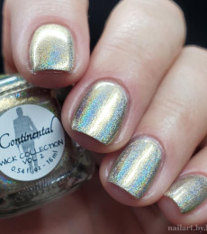 Reine - Wick Collection - Continental - Gold Holographic Nail Polish 