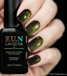 F.U.N Lacquer - 2021 Spring/Summer Collection - Gold Platinum Diamond Magnetic GEL Nailpolish