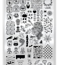 Uberchic Nailart -  Single Stamping Plates - Halloween-10