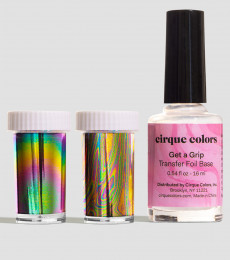 Cirque Colors -Falling In Lust Collection - Oil Slick Nail Art Transfer Foil Set
