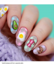 Uberchic Nailart -  Single Stamping Plates -  Tasty Series: Breakfast