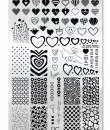 Uberchic Nailart -  Single Stamping Plates - Queen of Hearts