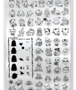 Uberchic Nailart -  Single Stamping Plates - Creepy Cute Kawaii