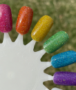 Dam Polish - Jams & Jellies Collection Set - Rainbow Reflective Glitter Nail Polishes