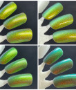 Dam Polish - Mood - Green/Gold/Orange/Red Multichrome Reflective Nail Polish