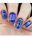 Uberchic Nailart -  Single Stamping Plates - Pretty In Plaid-03